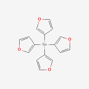 molecular formula C16H12O4Sn B14676991 Tetra(furan-3-yl)stannane CAS No. 34291-86-6