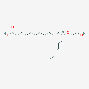 molecular formula C21H42O4 B14676999 Octadecanoic acid, 12-hydroxy-, monoester with 1,2-propanediol CAS No. 38621-51-1