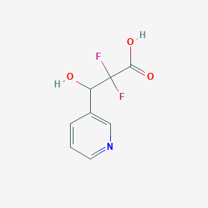 2,2-Difluoro-3-hydroxy-(3-pyridyl)propionic acid