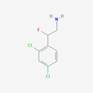 molecular formula C8H8Cl2FN B1467700 2-(2,4-Dichlorophenyl)-2-fluoroethanamine CAS No. 960111-88-0