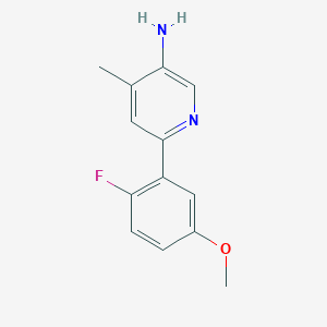 6-(2-Fluoro-5-methoxyphenyl)-4-methylpyridin-3-amine
