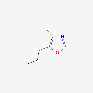 molecular formula C7H11NO B14677040 Oxazole, 4-methyl-5-propyl- CAS No. 27744-95-2