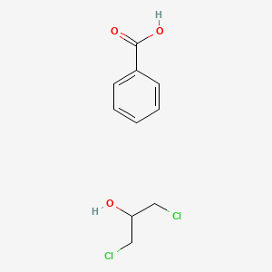 molecular formula C10H12Cl2O3 B14677078 Benzoic acid;1,3-dichloropropan-2-ol CAS No. 36847-76-4