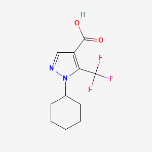 1-cyclohexyl-5-(trifluoromethyl)-1H-pyrazole-4-carboxylic acid