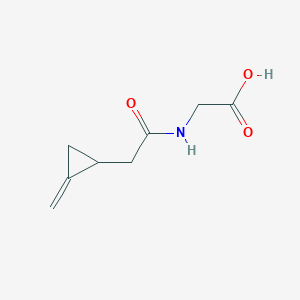 molecular formula C8H11NO3 B14677089 N-[(2-Methylidenecyclopropyl)acetyl]glycine CAS No. 38561-70-5