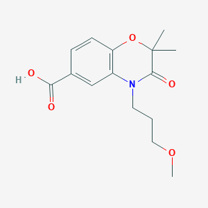 4-(3-Methoxypropyl)-2,2-dimethyl-3-oxo-3,4-dihydro-2h-1,4-benzoxazine-6-carboxylic acid