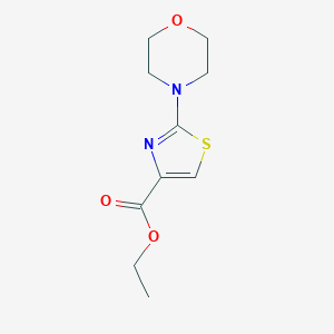 molecular formula C10H14N2O3S B146771 Ethyl 2-(morpholin-4-yl)-1,3-thiazole-4-carboxylate CAS No. 126533-95-7