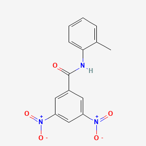 molecular formula C14H11N3O5 B14677143 N-(2-methylphenyl)-3,5-dinitrobenzamide CAS No. 36293-07-9