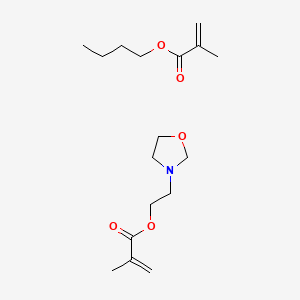 molecular formula C17H29NO5 B14677172 Butyl 2-methylprop-2-enoate;2-(1,3-oxazolidin-3-yl)ethyl 2-methylprop-2-enoate CAS No. 39935-66-5