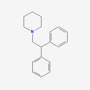 molecular formula C19H23N B14677176 1-(2,2-Diphenylethyl)piperidine CAS No. 36794-51-1