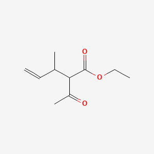 molecular formula C10H16O3 B14677178 Ethyl 2-acetyl-3-methylpent-4-enoate CAS No. 29149-73-3