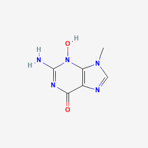 molecular formula C6H7N5O2 B14677187 Guanine, 3-hydroxy-9-methyl- CAS No. 30345-28-9
