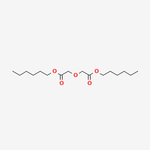 molecular formula C16H30O5 B14677261 Diglycolic acid, di(hexyl) ester CAS No. 32792-29-3