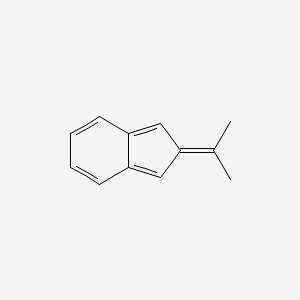 molecular formula C12H12 B14677317 2-(Propan-2-ylidene)-2H-indene CAS No. 37620-72-7