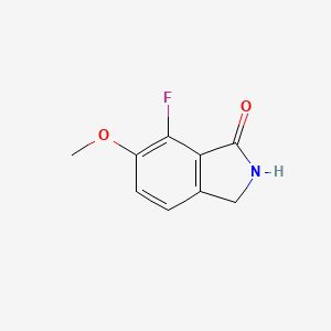 molecular formula C9H8FNO2 B1467734 7-Fluoro-6-methoxyisoindolin-1-one CAS No. 1007455-31-3