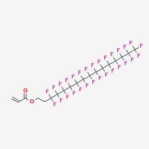 molecular formula C14F29CH2CH2OC(O)CH=CH2<br>C19H7F29O2 B14677345 1,1,2,2-Tetrahydroperfluorohexadecyl acrylate CAS No. 34362-49-7