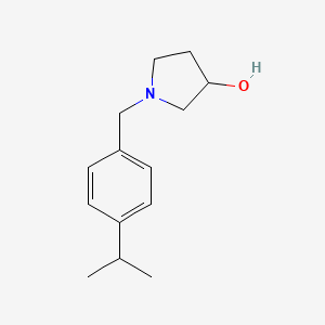 molecular formula C14H21NO B1467735 1-{[4-(Propan-2-yl)phenyl]methyl}pyrrolidin-3-ol CAS No. 1341924-19-3