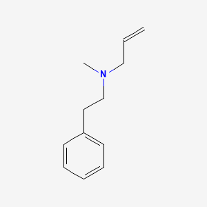 molecular formula C12H17N B14677353 Benzeneethanamine, N-methyl-N-2-propenyl- CAS No. 37929-85-4