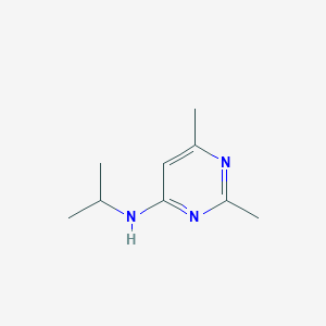 molecular formula C9H15N3 B1467736 2,6-dimethyl-N-(propan-2-yl)pyrimidin-4-amine CAS No. 2959-45-7