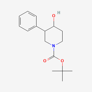 molecular formula C16H23NO3 B1467737 tert-Butyl 4-hydroxy-3-phenyl-1-piperidinecarboxylate CAS No. 632352-57-9