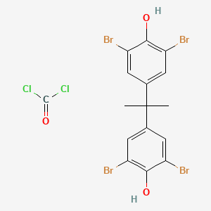 molecular formula C16H12Br4Cl2O3 B14677389 Carbonyl dichloride;2,6-dibromo-4-[2-(3,5-dibromo-4-hydroxyphenyl)propan-2-yl]phenol CAS No. 28906-13-0
