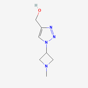 molecular formula C7H12N4O B1467745 (1-(1-methylazetidin-3-yl)-1H-1,2,3-triazol-4-yl)methanol CAS No. 2092091-15-9