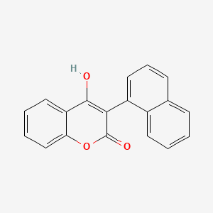 molecular formula C19H12O3 B14677452 4-Hydroxy-3-(1-naphthyl)coumarin CAS No. 39923-41-6
