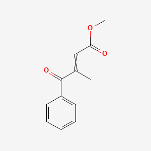 molecular formula C12H12O3 B14677485 Methyl 3-methyl-4-oxo-4-phenylbut-2-enoate CAS No. 32095-87-7