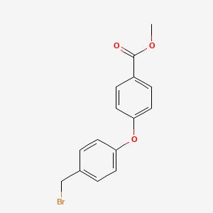 molecular formula C15H13BrO3 B1467749 4-(4-Bromomethylphenoxy)benzoic acid methyl ester CAS No. 158770-95-7
