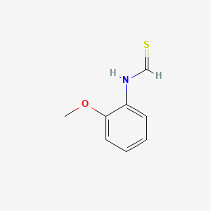 molecular formula C8H9NOS B14677508 N-(2-Methoxyphenyl)methanethioamide CAS No. 33768-58-0