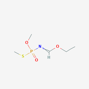 molecular formula C5H12NO3PS B14677520 Ethyl [methoxy(methylsulfanyl)phosphoryl]methanimidate CAS No. 39486-94-7