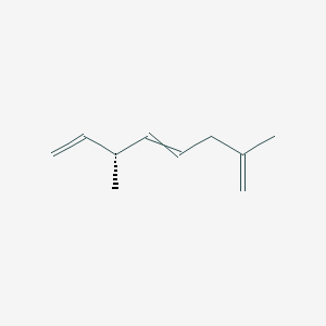 molecular formula C10H16 B14677533 (6R)-2,6-dimethylocta-1,4,7-triene CAS No. 33303-12-7