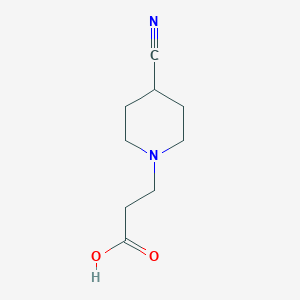molecular formula C9H14N2O2 B1467756 3-(4-Cyanopiperidin-1-yl)propanoic acid CAS No. 1864093-33-3