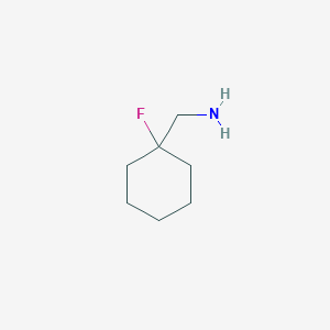 molecular formula C7H14FN B1467757 (1-Fluorocyclohexyl)methanamine CAS No. 1263177-86-1