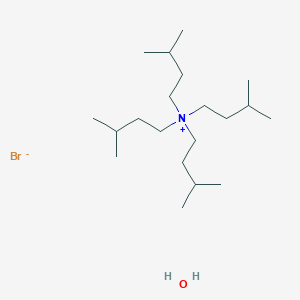 molecular formula C20H46BrNO B14677570 Tetrakis(3-methylbutyl)azanium;bromide;hydrate CAS No. 37451-69-7