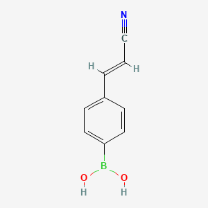 molecular formula C9H8BNO2 B1467761 (4-(2-Cyanovinyl)phenyl)boronic acid CAS No. 1072946-14-5