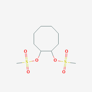 molecular formula C10H20O6S2 B14677610 Cyclooctane-1,2-diyl dimethanesulfonate CAS No. 38931-98-5