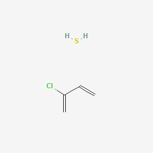 molecular formula C4H7ClS B14677611 2-Chlorobuta-1,3-diene;sulfane CAS No. 37450-42-3