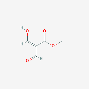 molecular formula C5H6O4 B14677665 methyl (Z)-2-formyl-3-hydroxyprop-2-enoate 