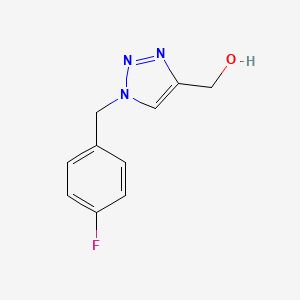 molecular formula C10H10FN3O B1467768 1-(4-Fluorobenzyl)-1H-1,2,3-triazole-4-methanol CAS No. 1247577-60-1