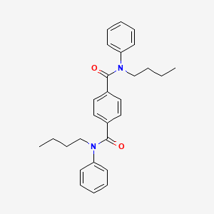 molecular formula C28H32N2O2 B14677681 N~1~,N~4~-Dibutyl-N~1~,N~4~-diphenylbenzene-1,4-dicarboxamide CAS No. 36360-30-2