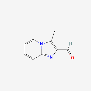 molecular formula C9H8N2O B1467772 3-甲基咪唑并[1,2-a]吡啶-2-甲醛 CAS No. 1001754-85-3