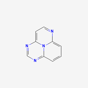 molecular formula C9H6N4 B14677729 1,3,6,9b-Tetraazaphenalene CAS No. 37159-99-2