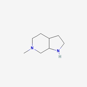 molecular formula C8H16N2 B1467778 6-Methyloctahydro-1H-pyrrolo[2,3-c]pyridine CAS No. 1443980-22-0