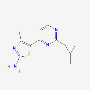 4-Methyl-5-(2-(2-methylcyclopropyl)-pyrimidin-4-yl)thiazol-2-amine
