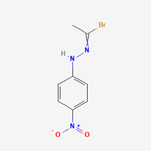 molecular formula C8H8BrN3O2 B14677824 N-(4-Nitrophenyl)ethanehydrazonoyl bromide CAS No. 38562-65-1