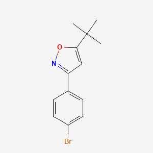 B1467783 3-(4-Bromophenyl)-5-tert-butylisoxazole CAS No. 1056456-29-1