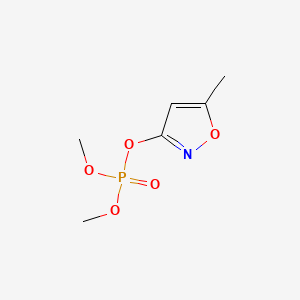 molecular formula C6H10NO5P B14677894 Phosphoric acid, dimethyl 5-methyl-3-isoxazolyl ester CAS No. 32306-31-3