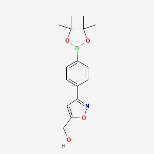 (3-(4-(4,4,5,5-Tetramethyl-1,3,2-dioxaborolan-2-yl)phenyl)isoxazol-5-yl)methanol