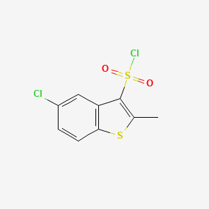 B1467796 5-Chloro-2-methyl-1-benzothiophene-3-sulfonyl chloride CAS No. 220432-04-2
